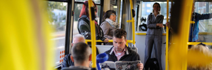 Mensen in de tram