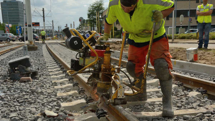 Werk aan trambaan