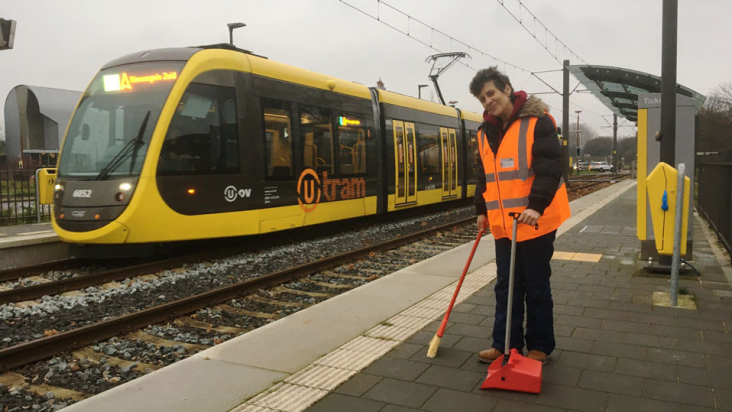 Schoonmaak halte Zuilenstein-Nieuwegein