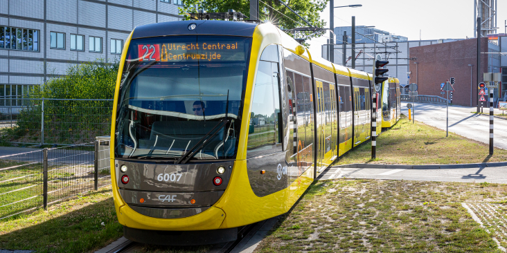 Tram 22 richting Utrecht CS