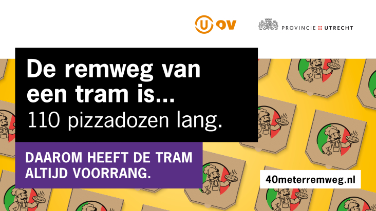 Banner campagne 40 meter remweg pizzadozen